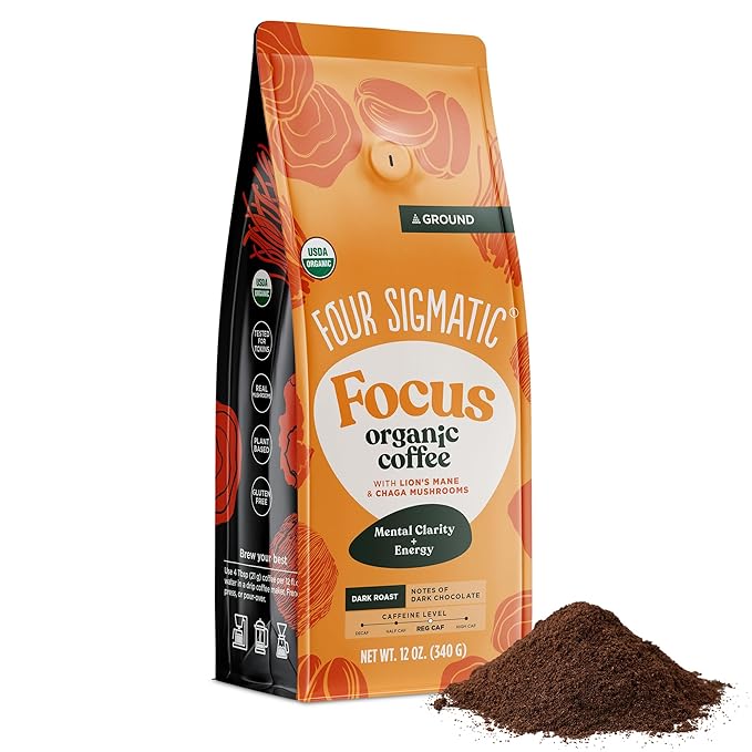 Four Sigmatic Organic Focus Coffee with Lion’s Mane – 12oz