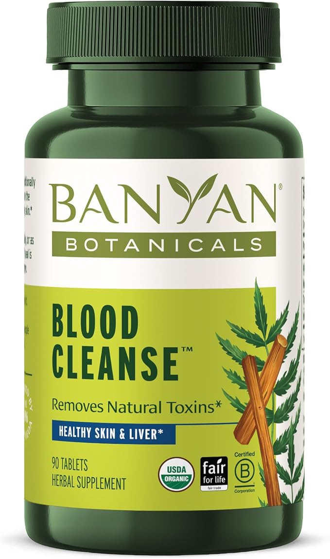 Banyan Botanicals Organic Blood Cleanse Tablets – 90ct
