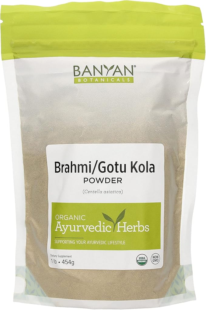 Banyan Botanicals Organic Brahmi Powder 1lb – Focus & Calm